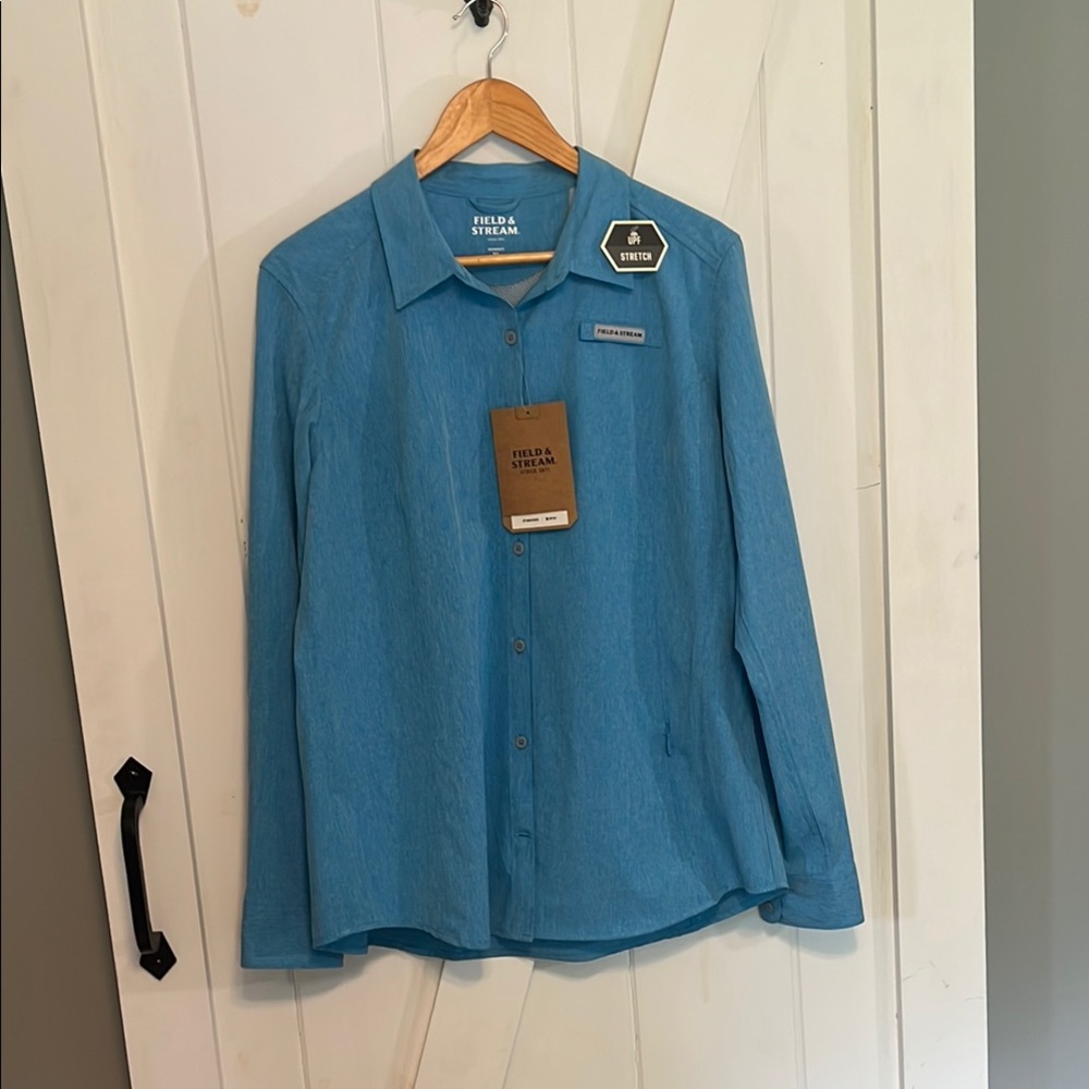 Field & Stream Teal Long Sleeve Shirt